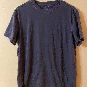 American Eagle Short Sleeve T-Shirt, Dark Blue, Size M, Standard Fit